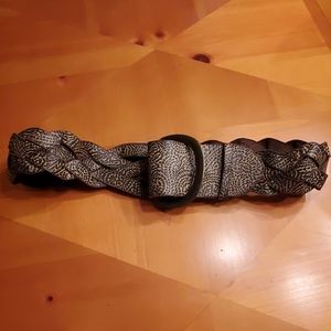 NWOT Chicos Leather Embossed Belt XL